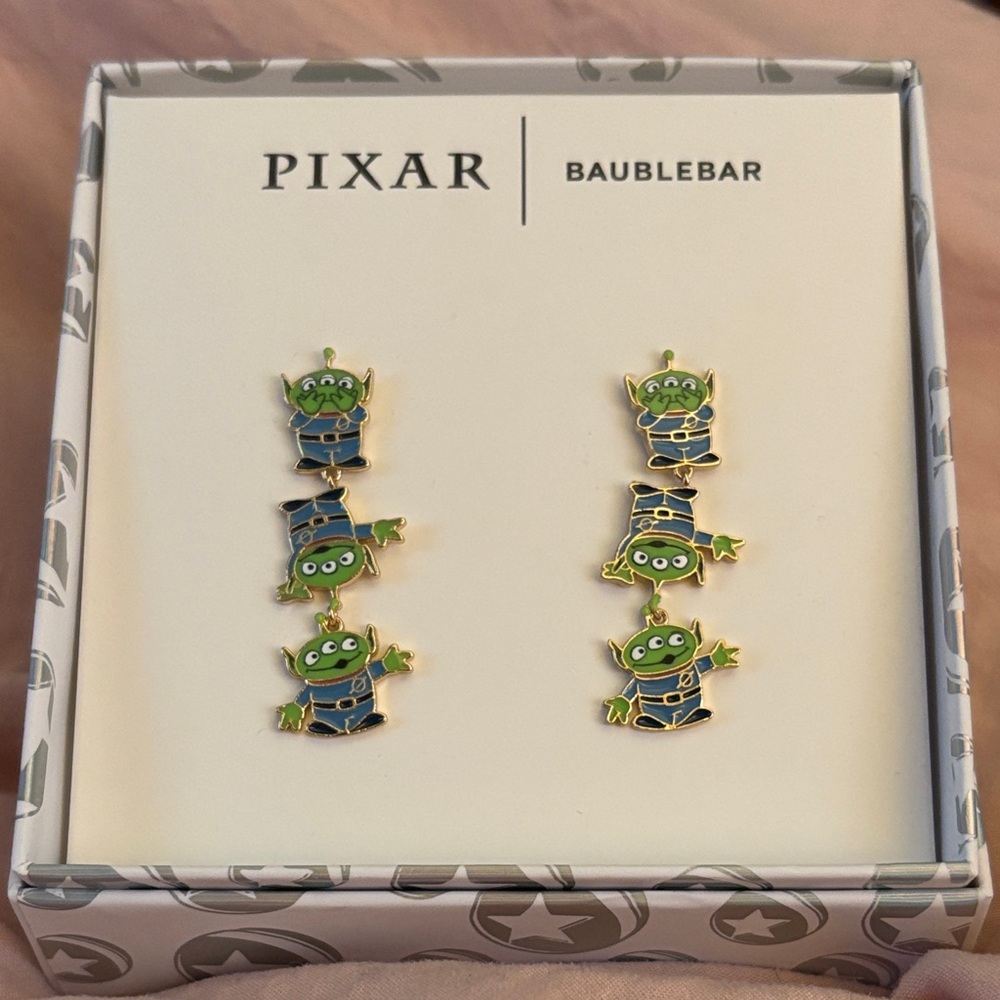 Disney Pixar Green and Blue Alien Earrings Toy Story NWT